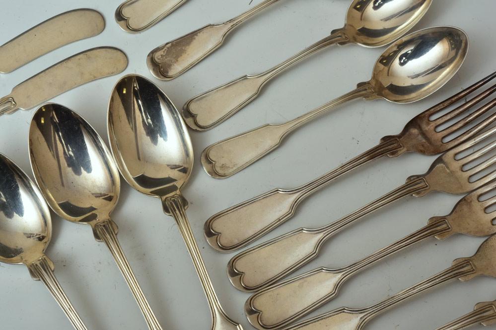 7 1//8/" Frank Smith Fiddle Shell Alden Sterling Silver Oval Soup Dessert Spoon